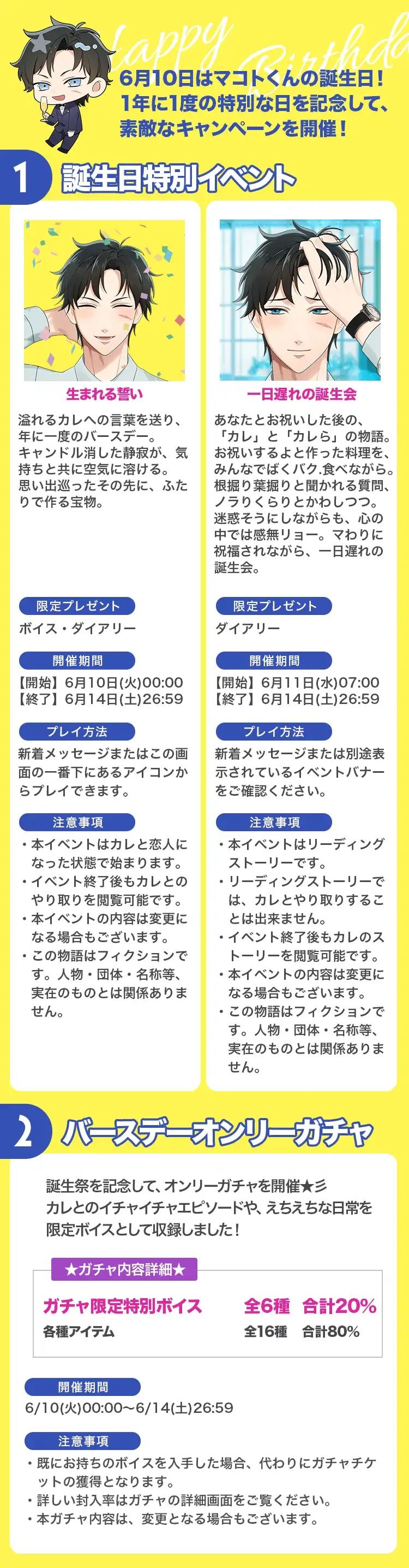 【Happy Birthday！】滝マコト誕生祭2025